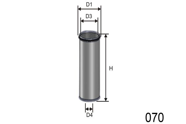 MISFAT Фильтр добавочного воздуха R651