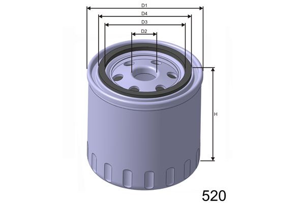 MISFAT alyvos filtras Z106A