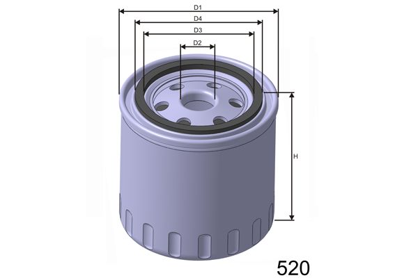 MISFAT Масляный фильтр Z134