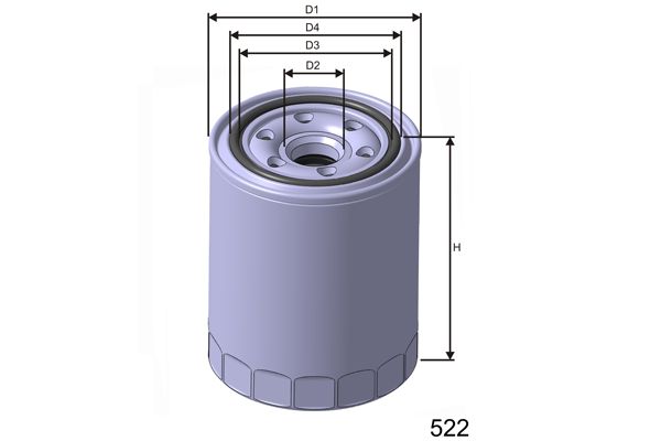 MISFAT alyvos filtras Z243