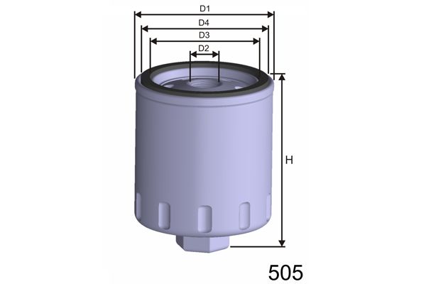 MISFAT alyvos filtras Z281