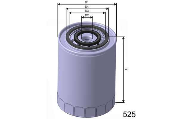 MISFAT Масляный фильтр Z302