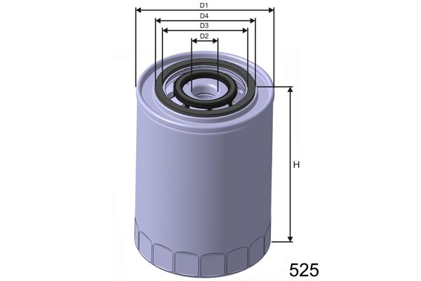 MISFAT alyvos filtras Z303