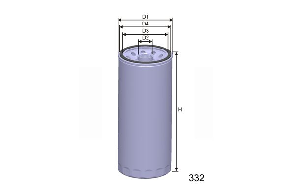 MISFAT Масляный фильтр Z411