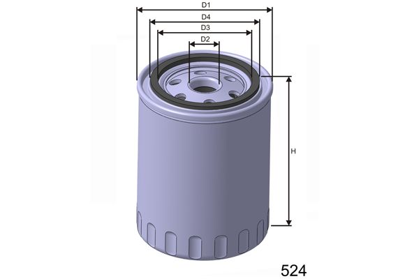 MISFAT Масляный фильтр Z417