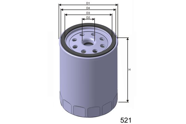 MISFAT Масляный фильтр Z602