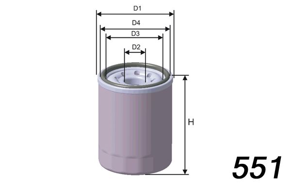 MISFAT alyvos filtras Z651