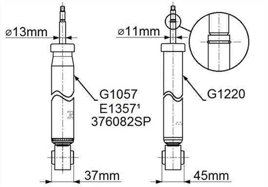 MONROE Амортизатор E1357