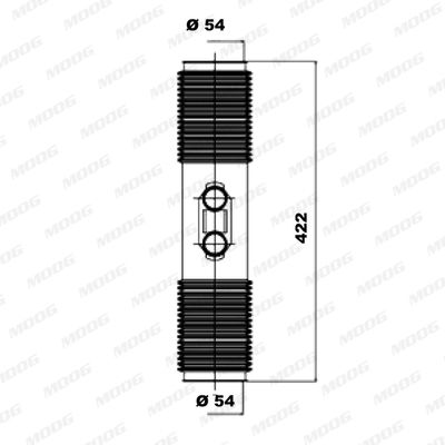 MOOG gofruotoji membrana, vairavimas K150057