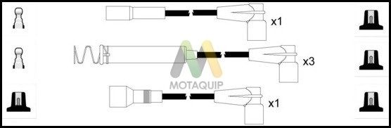 MOTAQUIP Комплект проводов зажигания LDRL1119