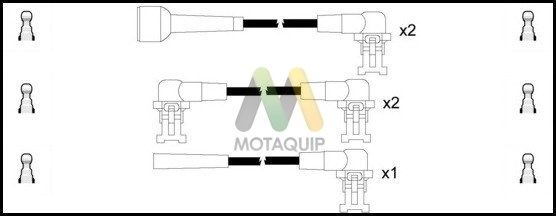 MOTAQUIP Комплект проводов зажигания LDRL1141