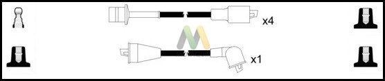 MOTAQUIP Комплект проводов зажигания LDRL1168