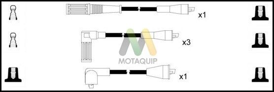 MOTAQUIP Комплект проводов зажигания LDRL1215