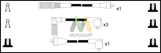 MOTAQUIP Комплект проводов зажигания LDRL1218