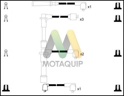 MOTAQUIP uždegimo laido komplektas LDRL1242