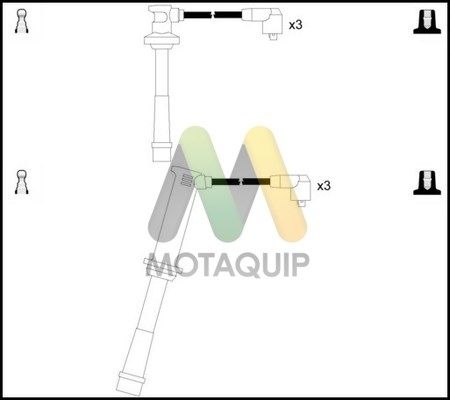 MOTAQUIP uždegimo laido komplektas LDRL1251
