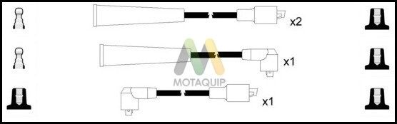 MOTAQUIP Комплект проводов зажигания LDRL1261