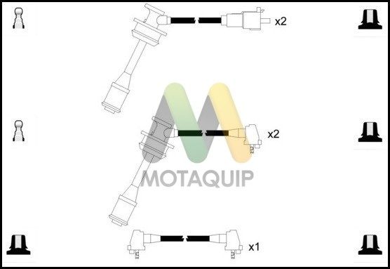 MOTAQUIP Комплект проводов зажигания LDRL1280