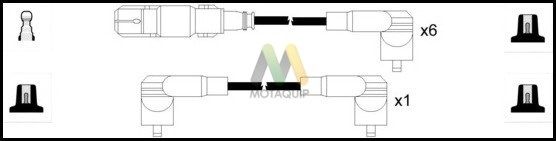 MOTAQUIP Комплект проводов зажигания LDRL1300
