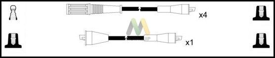 MOTAQUIP Комплект проводов зажигания LDRL1322