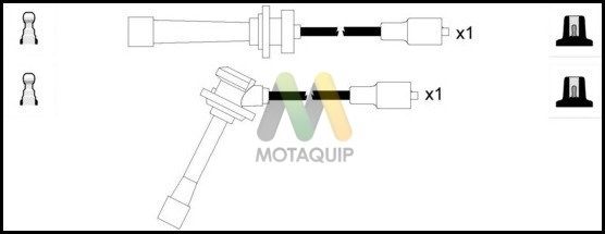 MOTAQUIP uždegimo laido komplektas LDRL1324