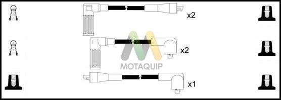 MOTAQUIP uždegimo laido komplektas LDRL1412