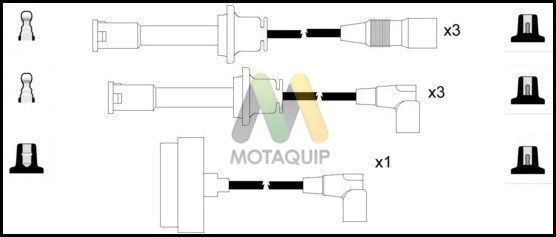 MOTAQUIP Комплект проводов зажигания LDRL1420