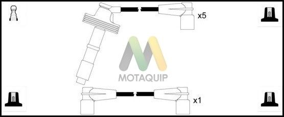 MOTAQUIP uždegimo laido komplektas LDRL1427