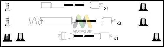 MOTAQUIP Комплект проводов зажигания LDRL1476