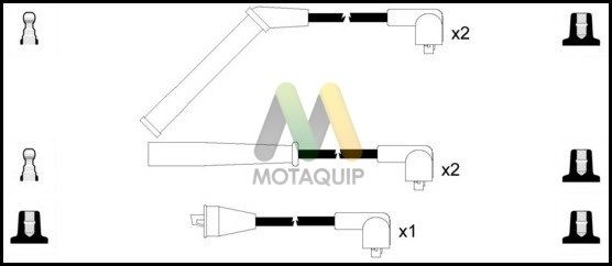 MOTAQUIP Комплект проводов зажигания LDRL1572