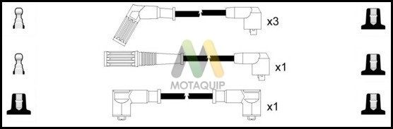 MOTAQUIP Комплект проводов зажигания LDRL1573