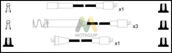 MOTAQUIP Комплект проводов зажигания LDRL1628