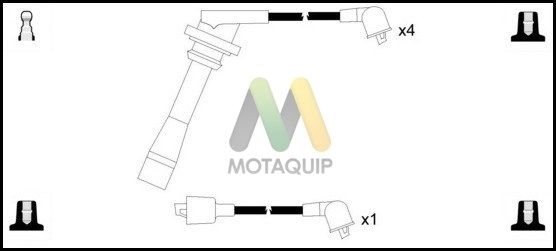 MOTAQUIP uždegimo laido komplektas LDRL1629