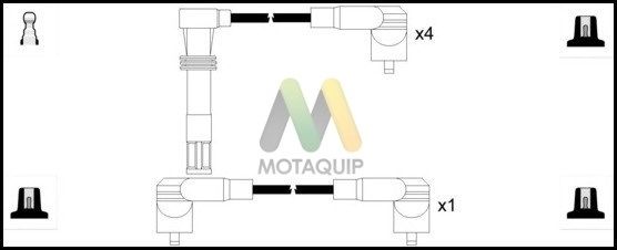 MOTAQUIP uždegimo laido komplektas LDRL1664