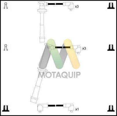 MOTAQUIP uždegimo laido komplektas LDRL1673