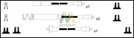 MOTAQUIP uždegimo laido komplektas LDRL1680