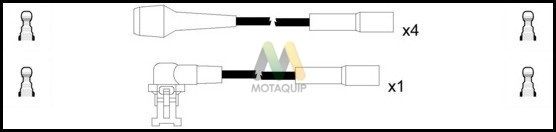 MOTAQUIP Комплект проводов зажигания LDRL1708