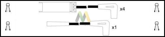 MOTAQUIP Комплект проводов зажигания LDRL1786