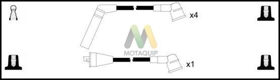 MOTAQUIP Комплект проводов зажигания LDRL1830