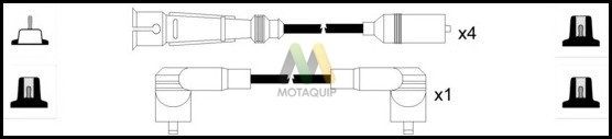 MOTAQUIP Комплект проводов зажигания LDRL1846