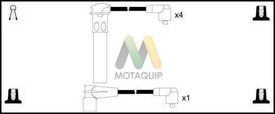 MOTAQUIP uždegimo laido komplektas LDRL589