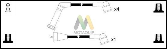 MOTAQUIP Комплект проводов зажигания LDRL706