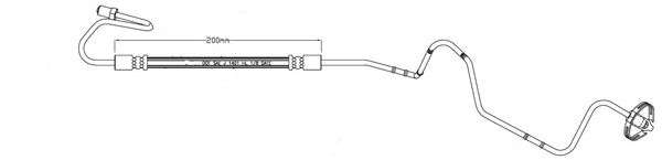 MOTAQUIP Тормозной шланг LVBH1617