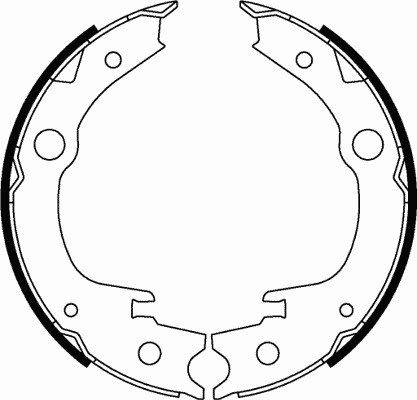 MOTAQUIP Комплект тормозных колодок, стояночная тормозная с LVBS800