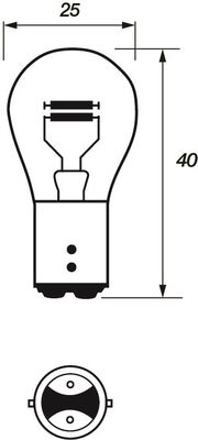 MOTAQUIP Лампа накаливания, фара дневного освещения LVEB334