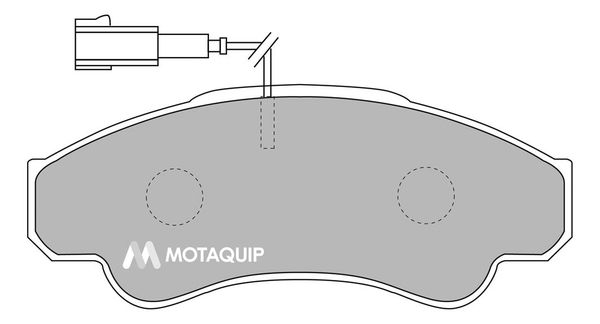 MOTAQUIP stabdžių trinkelių rinkinys, diskinis stabdys LVXL1034