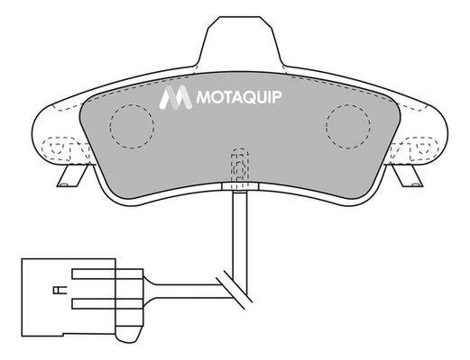 MOTAQUIP stabdžių trinkelių rinkinys, diskinis stabdys LVXL1045