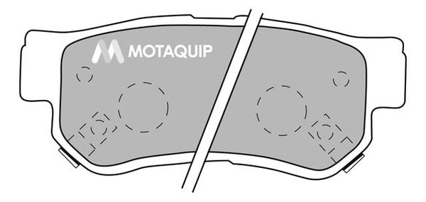 MOTAQUIP stabdžių trinkelių rinkinys, diskinis stabdys LVXL1049
