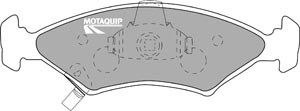 MOTAQUIP Комплект тормозных колодок, дисковый тормоз LVXL1055
