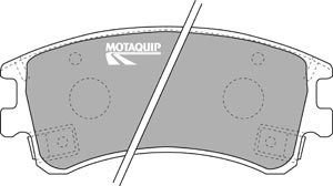 MOTAQUIP stabdžių trinkelių rinkinys, diskinis stabdys LVXL1064